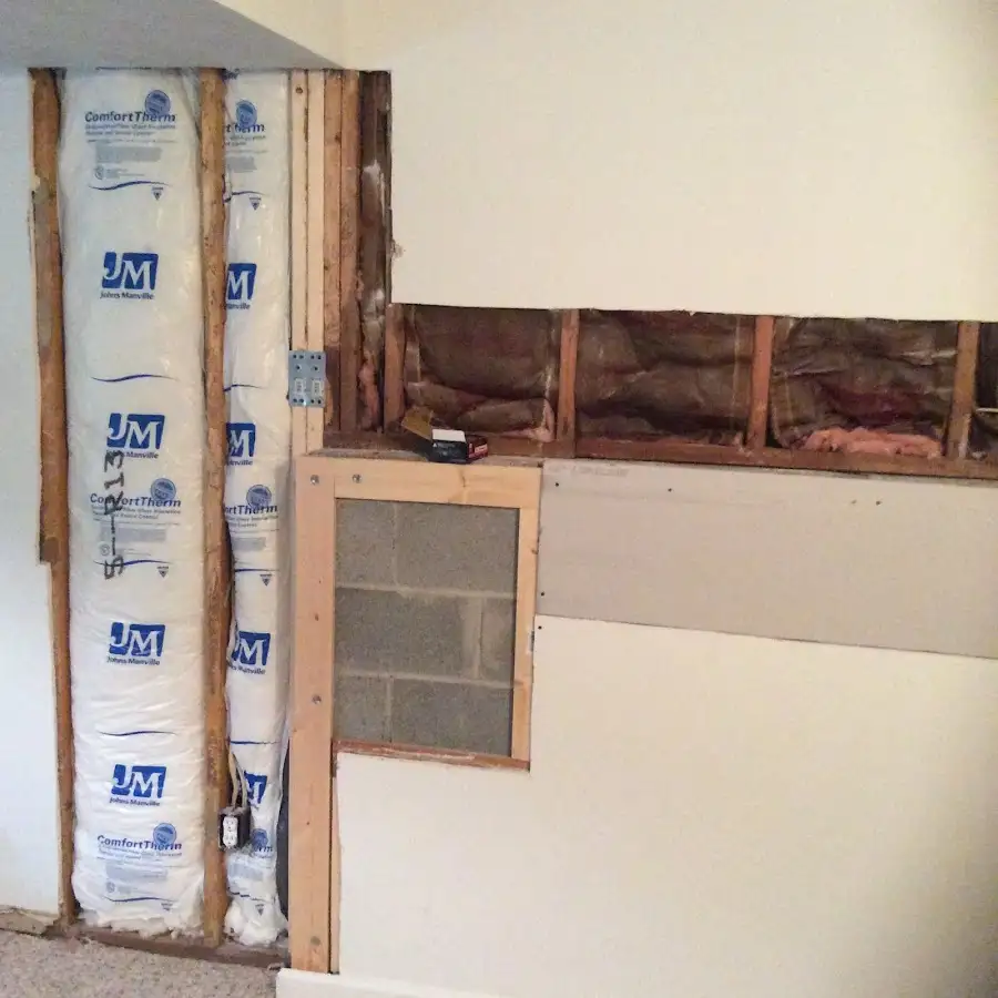 Wall insulation replacement during Odor Removal & Deodorization in Harrisonburg